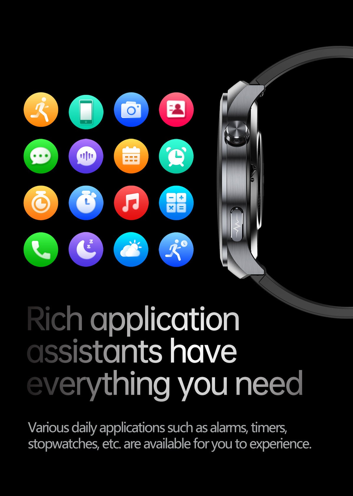 Smart Watch AMOLED Screen ECG Heart Rate Pressure Blood Oxygen Health