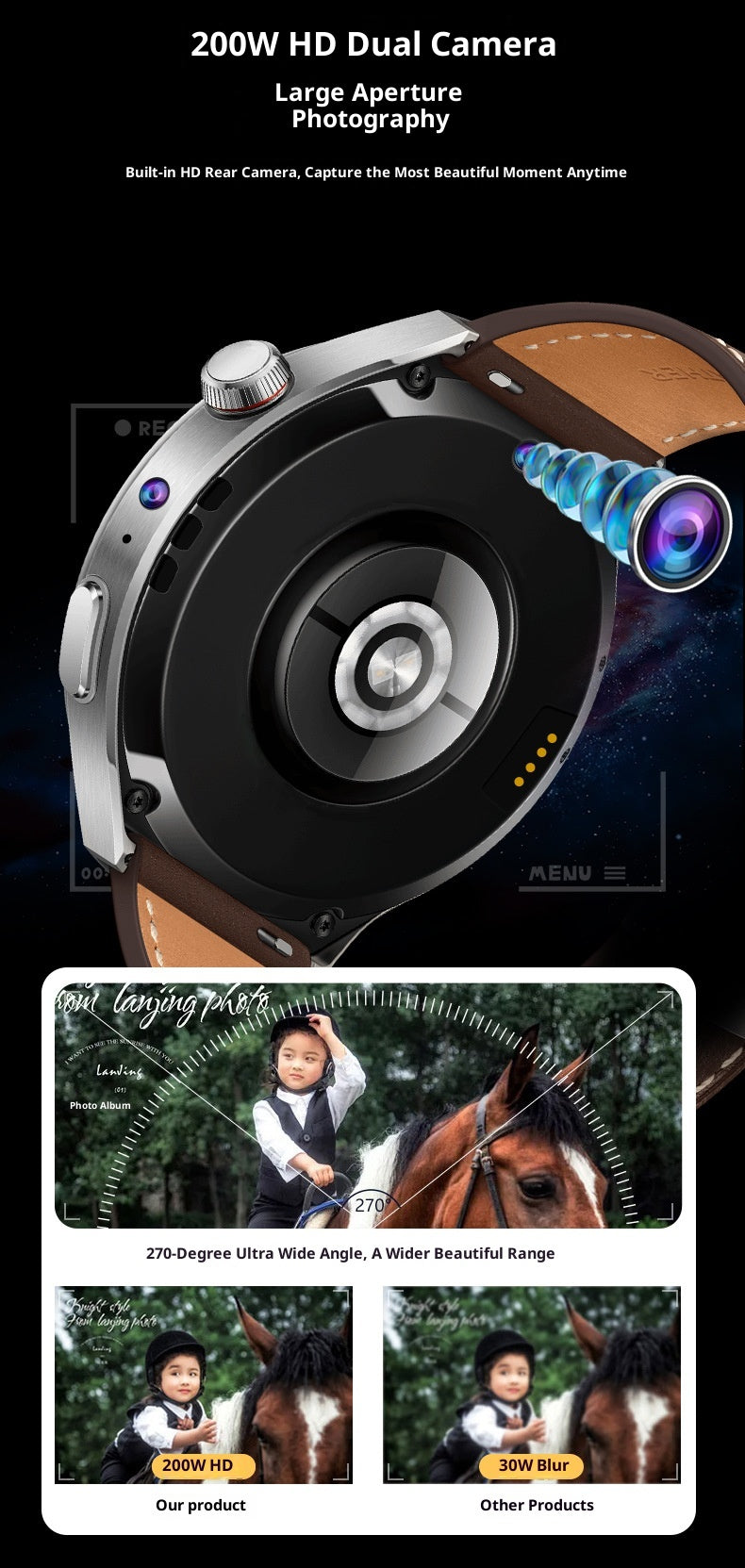 Plug-in Smart Watch Supports Google Download And Take Photos