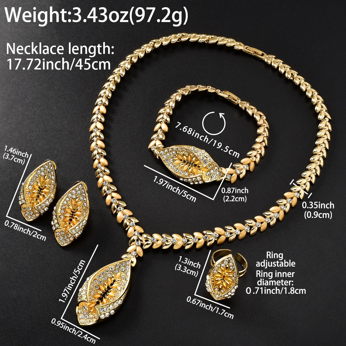Middle Eastern-style Bridal Jewelry Set